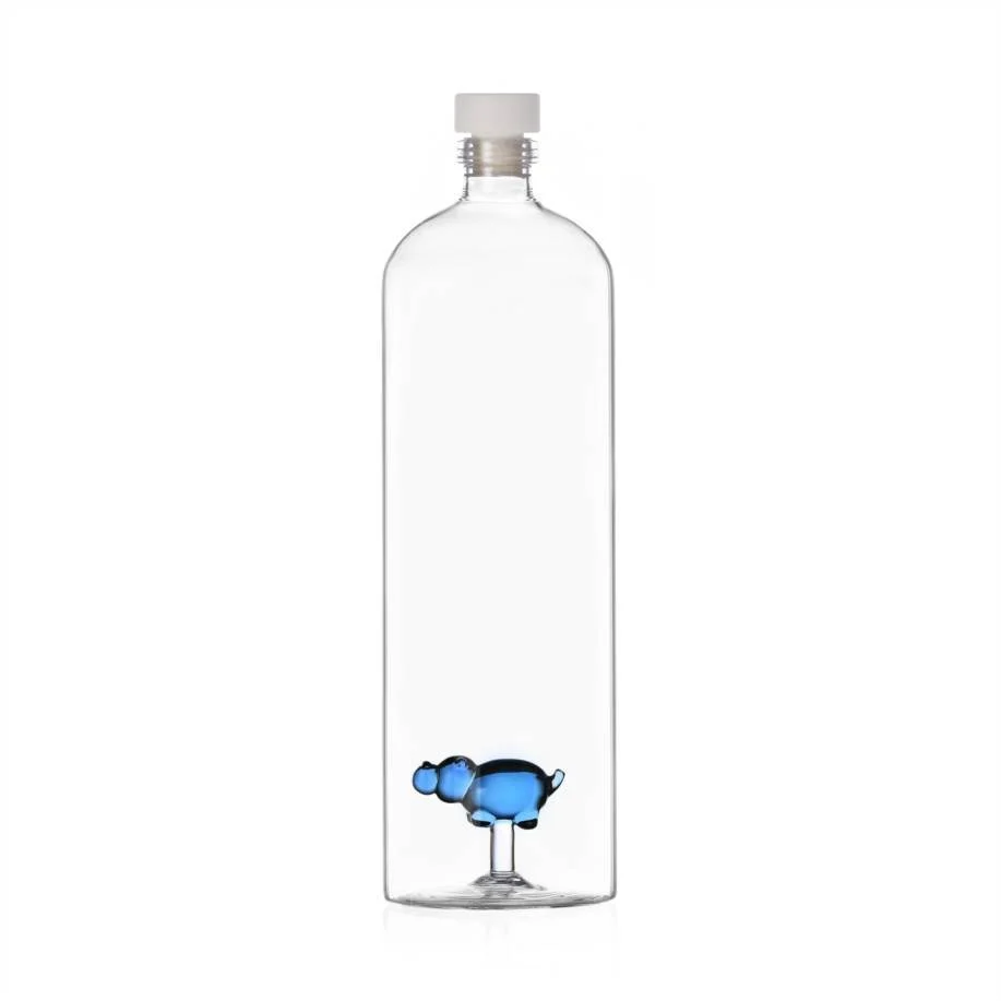 Ichendorf Milano Animal Farm Bottiglia Ippopotamo 145 cl Vetro Borosilicato