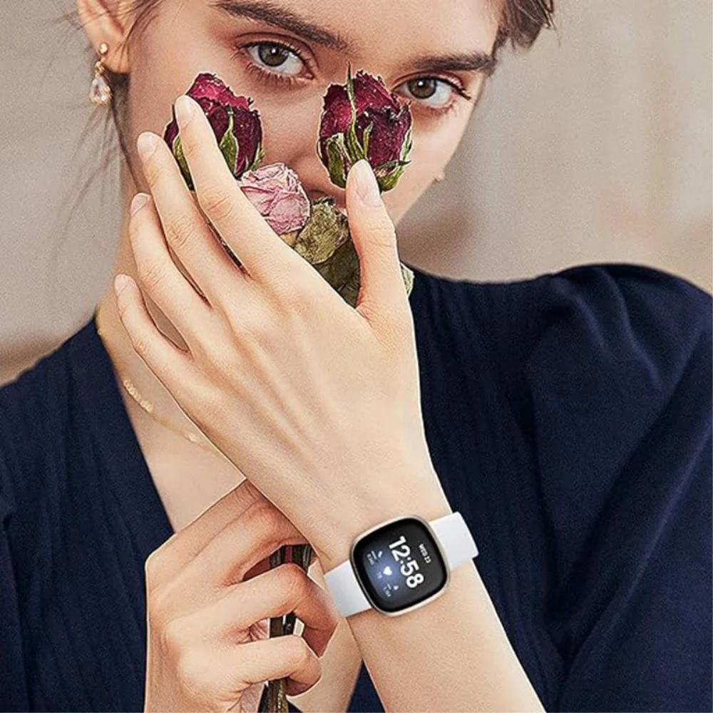 KALEBOL KLB-HDKGJ-001 Fitbit Versa 3 / 4 / Sense / Sense 2 Cinturini morbidi silicone per orologi - Verde Militare