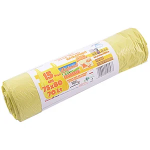 Sacchi pattumiera 75x80 15 pezzi gialli 10157