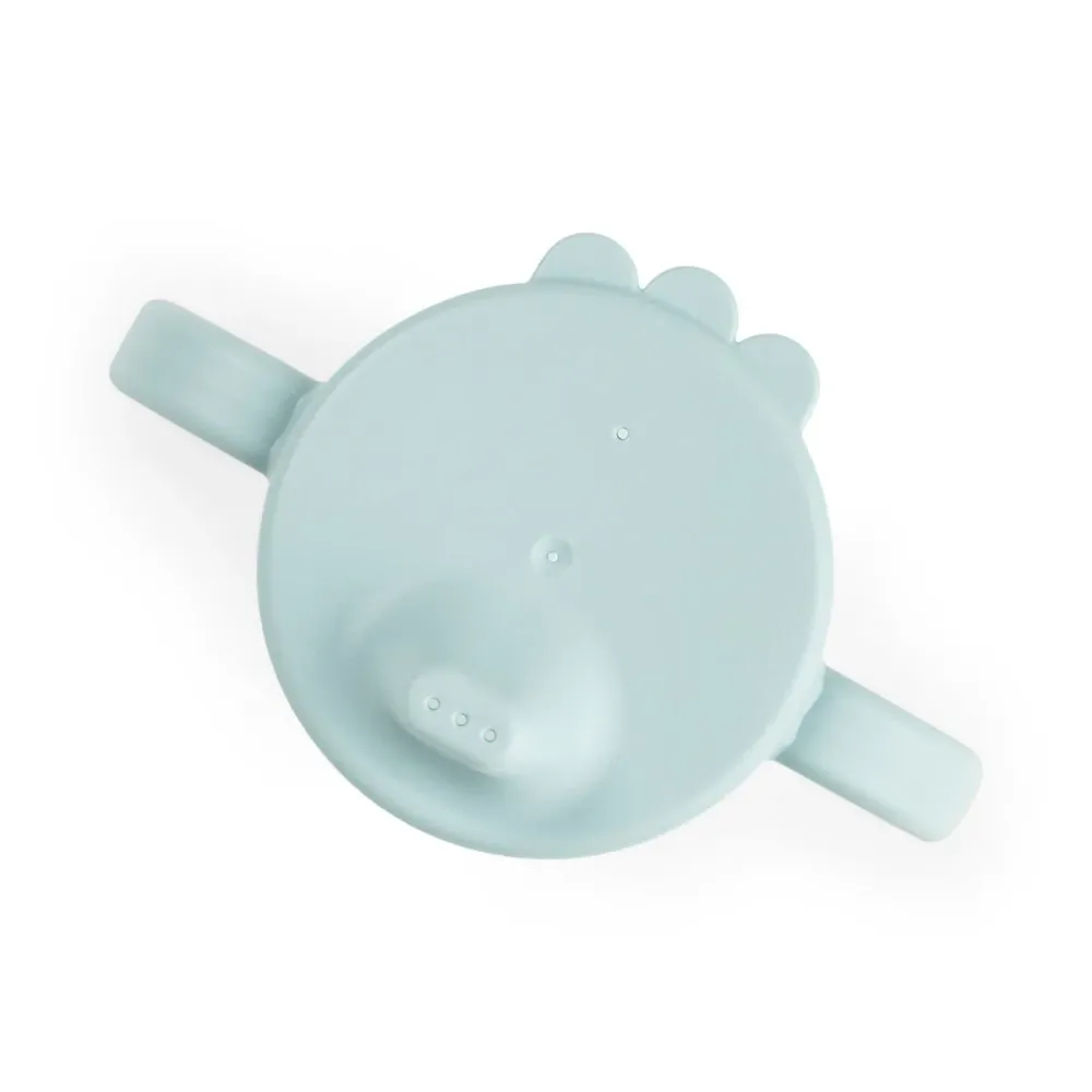 Tazza pelle con beccuccio e manici Tiny farm Blue