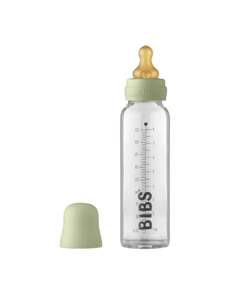 BIBS Bottiglia per bambini vetro 225ml Salvia