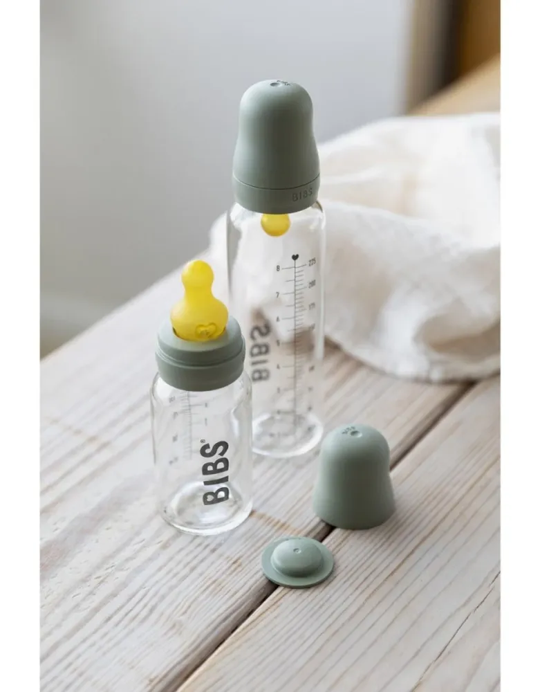BIBS Bottiglia per bambini vetro 225ml Salvia