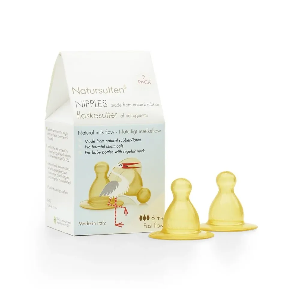 Natursutten Bottiglia di alimentazione Accessorio Bottigliasucchietto Flusso veloce 2 pezzi