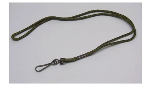 VENTURINI CORDONCINO PORTAFISCHIETTO NYLON VERDE CON MOSCHETTONE