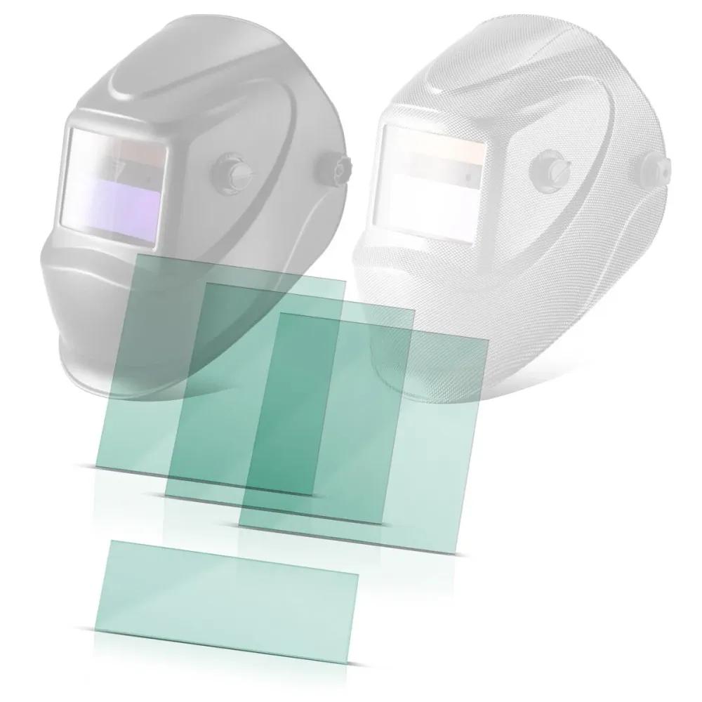 Acciaio schweißhelm intenzioni 4 set, bicchieri di sostituzione interni ed esterni | Vetro di protezione della saldatura |...