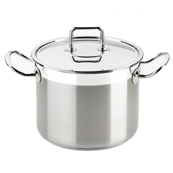 Affettatrice Manuale Pentola acciaio inox da 2,5 17 L con coperchio acciaio inox Bra Specialistico