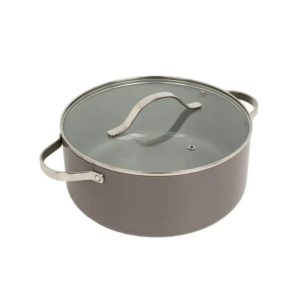 Pentola con Coperchio Feel Maestro MR-4009-18 Grigio Metallo Alluminio 18 cm 1,9 L con Testa Girevole