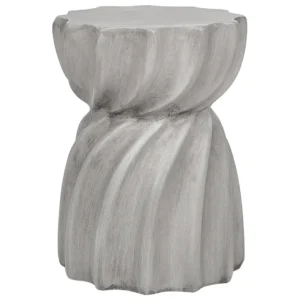 Accent Side Table Grey ALGUA Made Italy