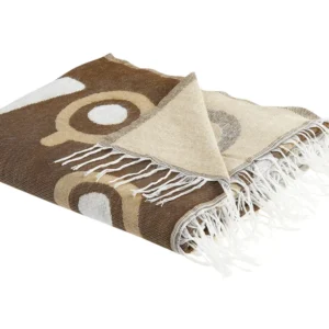 Blanket SIDDHA Fabric 130 x 170 cm Brown