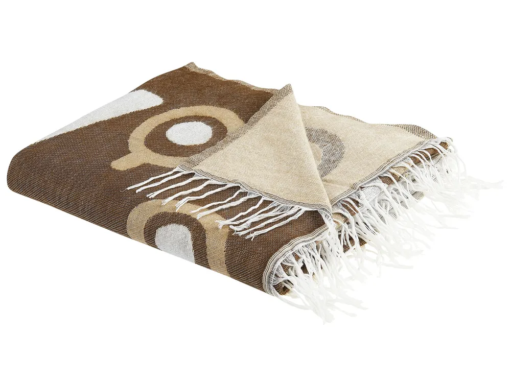 Blanket SIDDHA Fabric 130 x 170 cm Brown