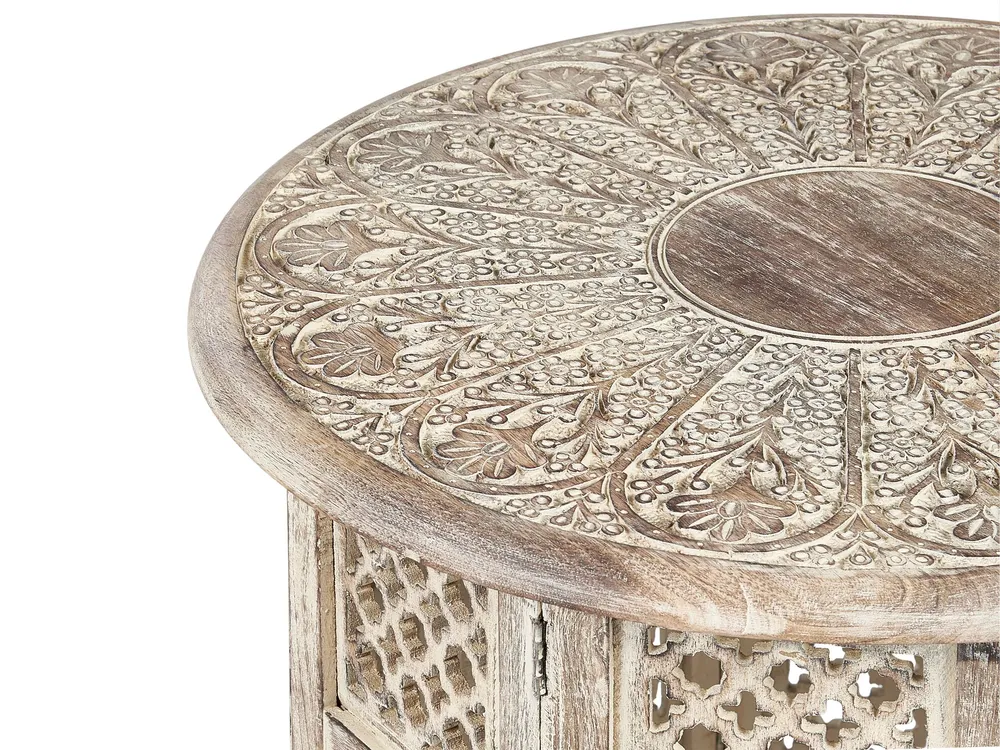 Buffet Pensile Mango Wood Side Table Light SANTRA