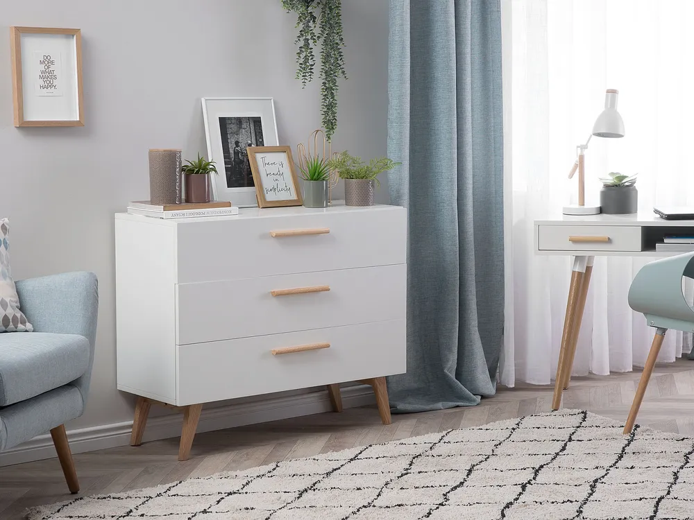 Carrello Portavivande 3 Drawer Chest White SALEM