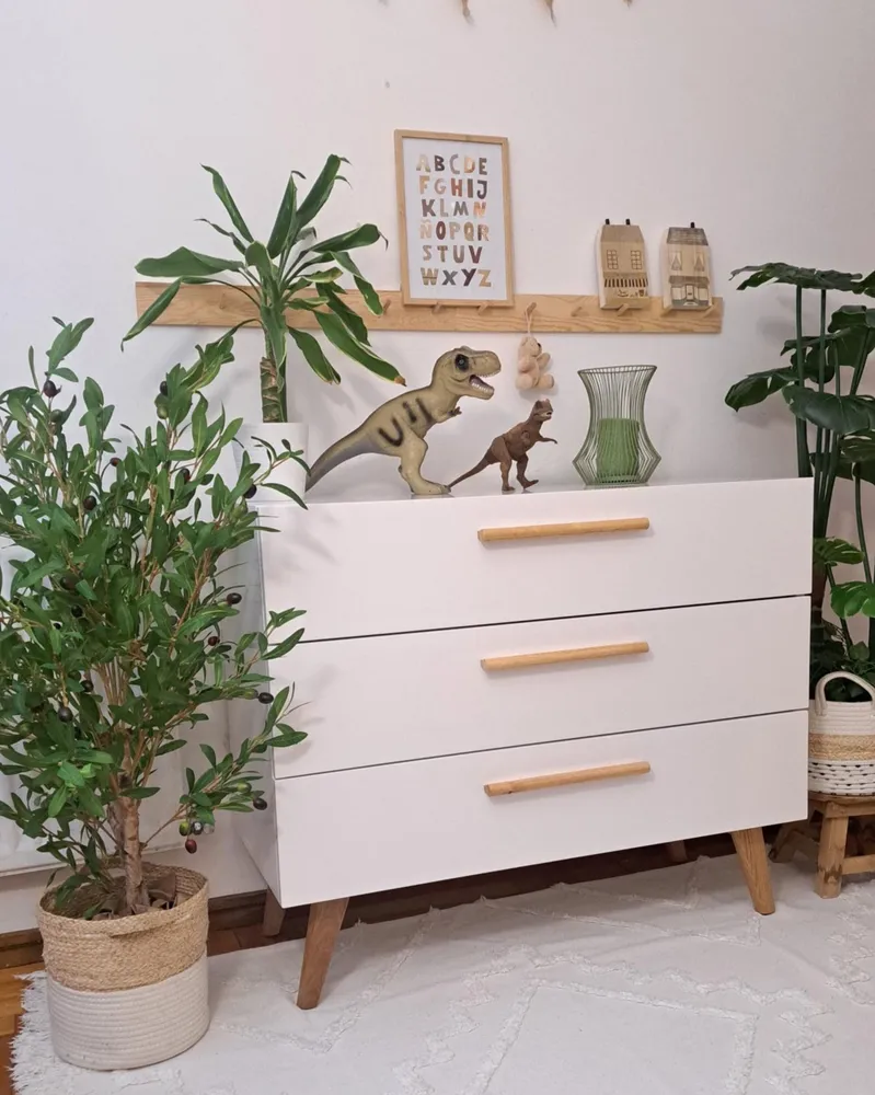Carrello Portavivande 3 Drawer Chest White SALEM