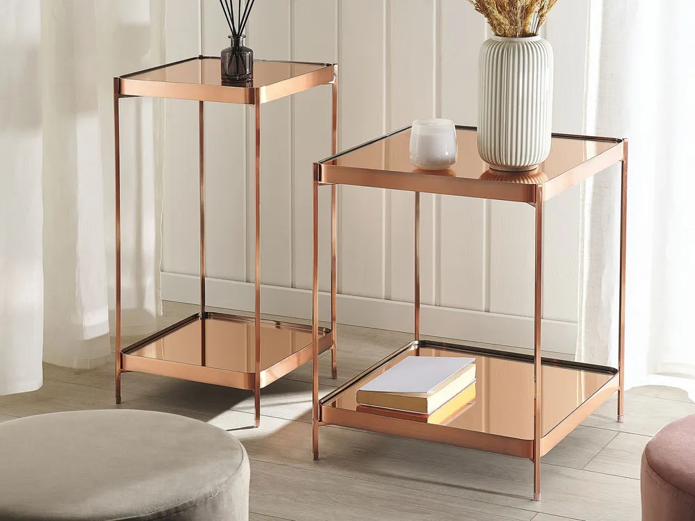 Certificato PEFC/FSC Side Table Rame antico ALSEA Big