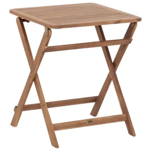 Certified Acacia Wood Garden Folding Table PARAGGI