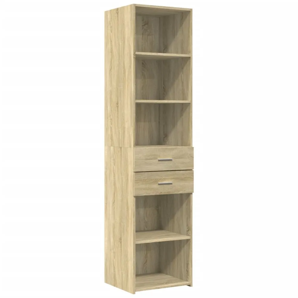 Credenza Rovere Sonoma 45x42,5x185 cm Legno Multistrato