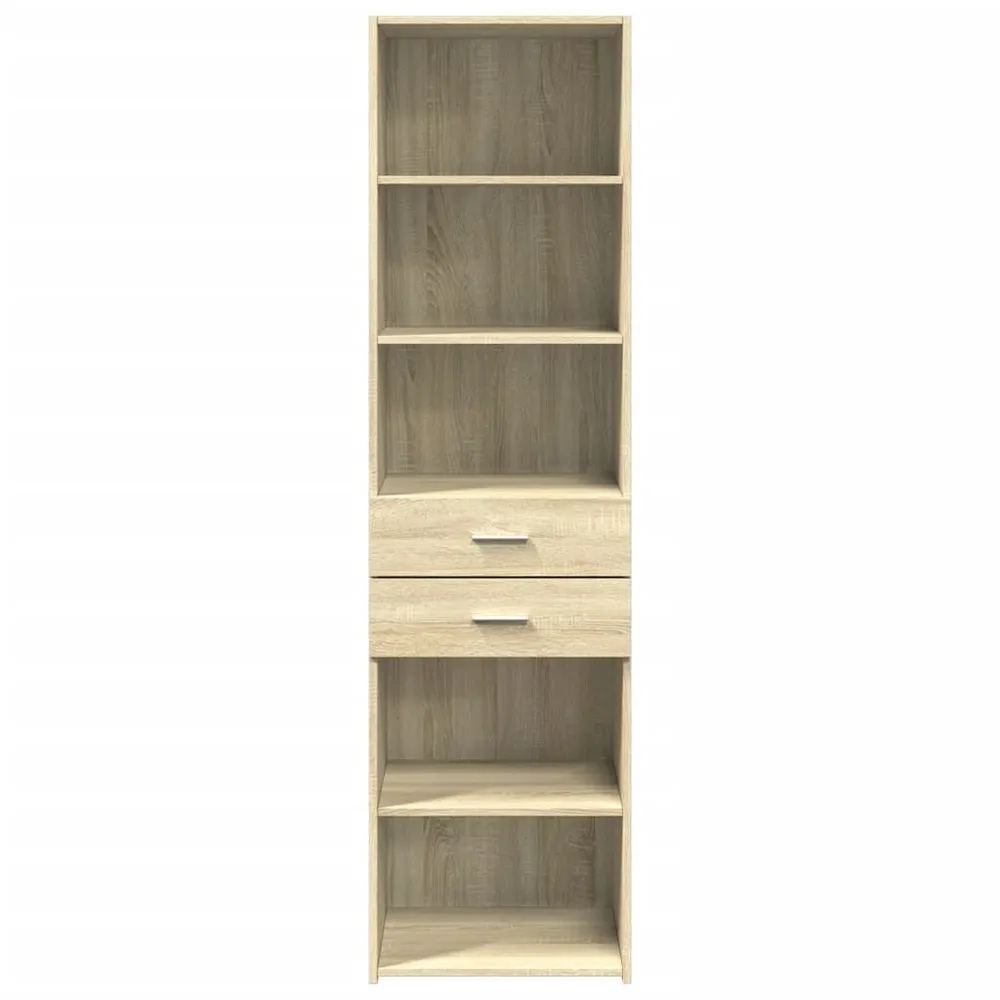 Credenza Rovere Sonoma 50x42,5x185 cm Legno Multistrato