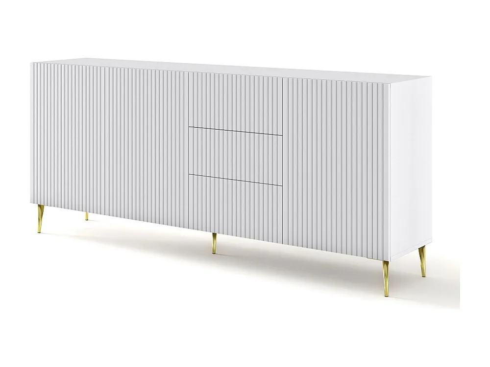 Credenza Vetrina Credenza RAVENNA B SB200 3D3D 200x42x87 Bianco