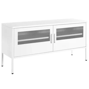 2 Door Metal Sideboard White MORLEY