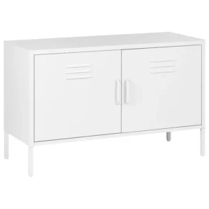 2 Door Metal Sideboard White URIA