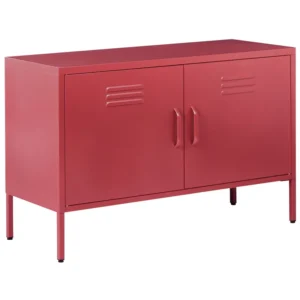 2 Door Metallico Sideboard Red URIA