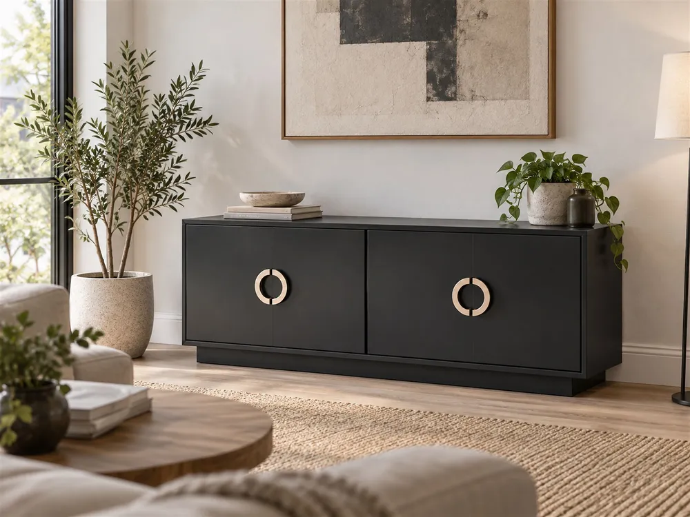 4 Door Sideboard Nero puro OXNARD