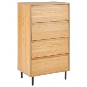 4 Drawer Chest Light Wood NIKEA - Consegna e Montaggio Inclusi