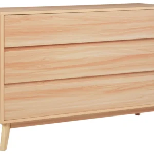3 Drawer Chest Light Wood SARDIS con Cassetti Soft-Close