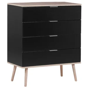 4 Drawer Chest Nero notte WALPI Made Italy