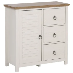 3 Drawer Sideboard Cream KIRKLAND | Resistente all'Umidità e ai Graffi
