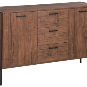 3 Drawer Sideboard Dark Brown and Nero puro TIFTON