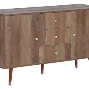 3 Drawer Sideboard Light Wood ULIKA | Resistente all'Umidità e ai Graffi
