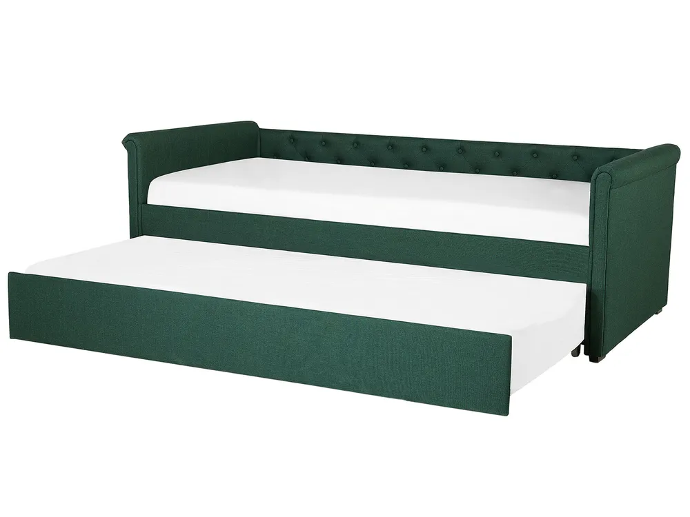 Fabric EU Minuscolo Single Trundle Bed Green LIBOURNE Made Italy