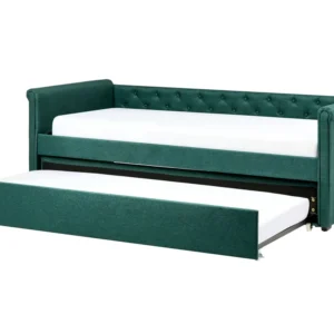 Fabric EU Unico Trundle Bed Green LIBOURNE