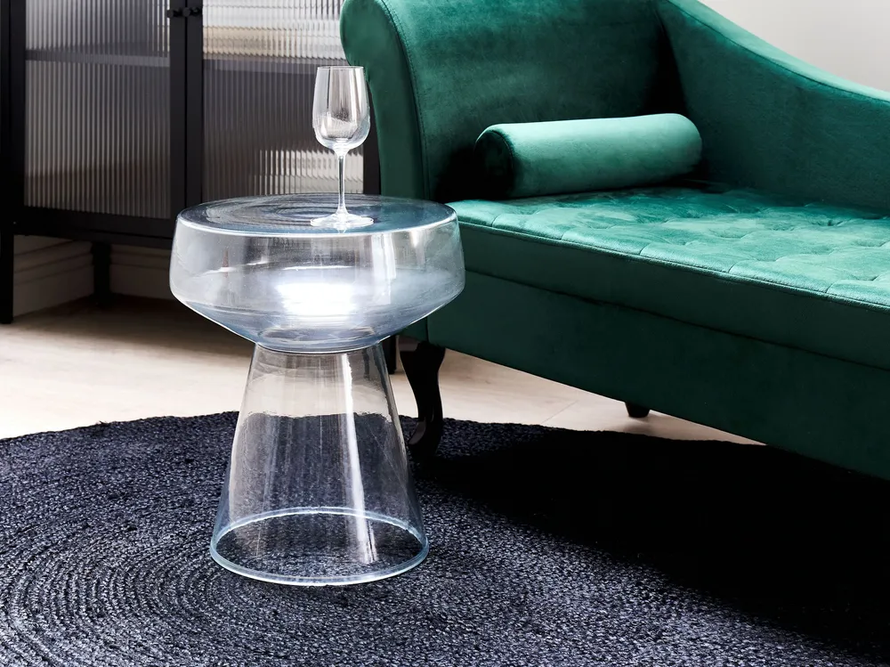Glass Side Table Transparent LAGUNA