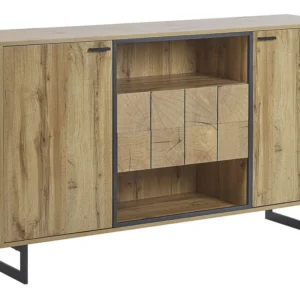 Isola Cucina 2 Drawer Sideboard Light Wood BOISO