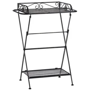 Metal Side Table Black ANCUD