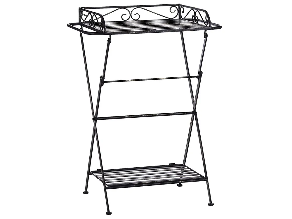 Metal Side Table Black ANCUD