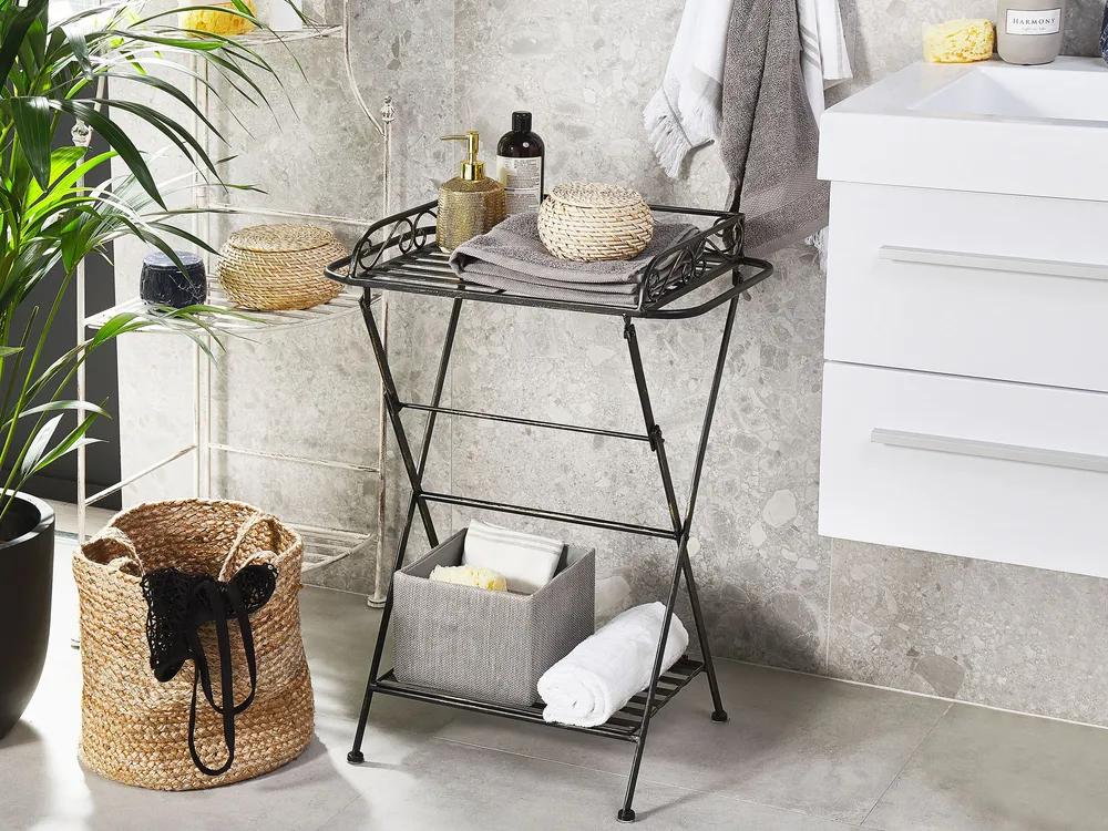 Metal Side Table Black ANCUD