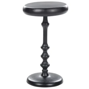 Metal Side Table Black ATAPO