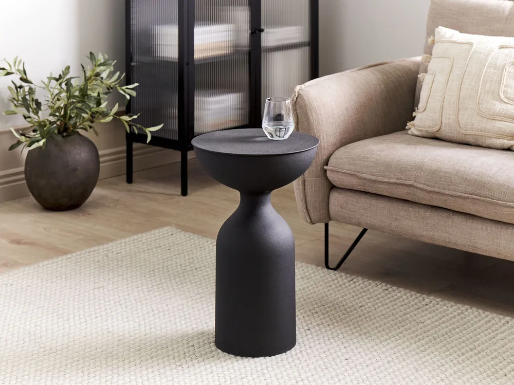 Metal Side Table Black COTA
