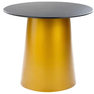 Metal Side Table Black and Gold KERANG