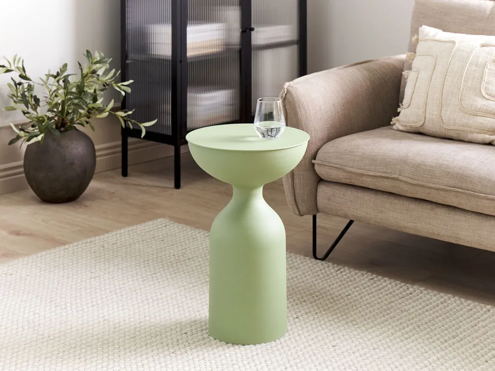 Metal Side Table Green COTA