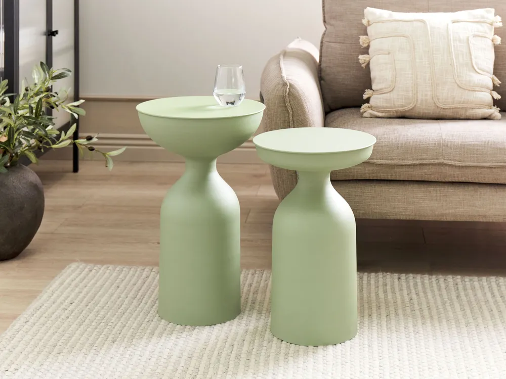 Metal Side Table Green COTA