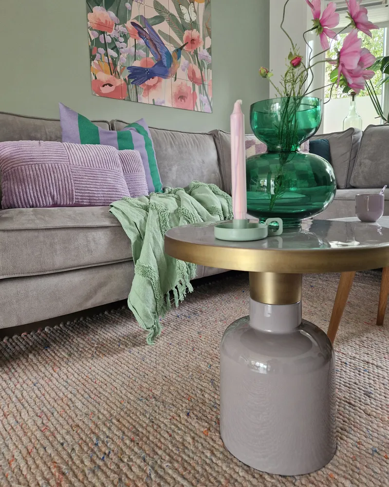 Metal Side Table Violet LOMITA
