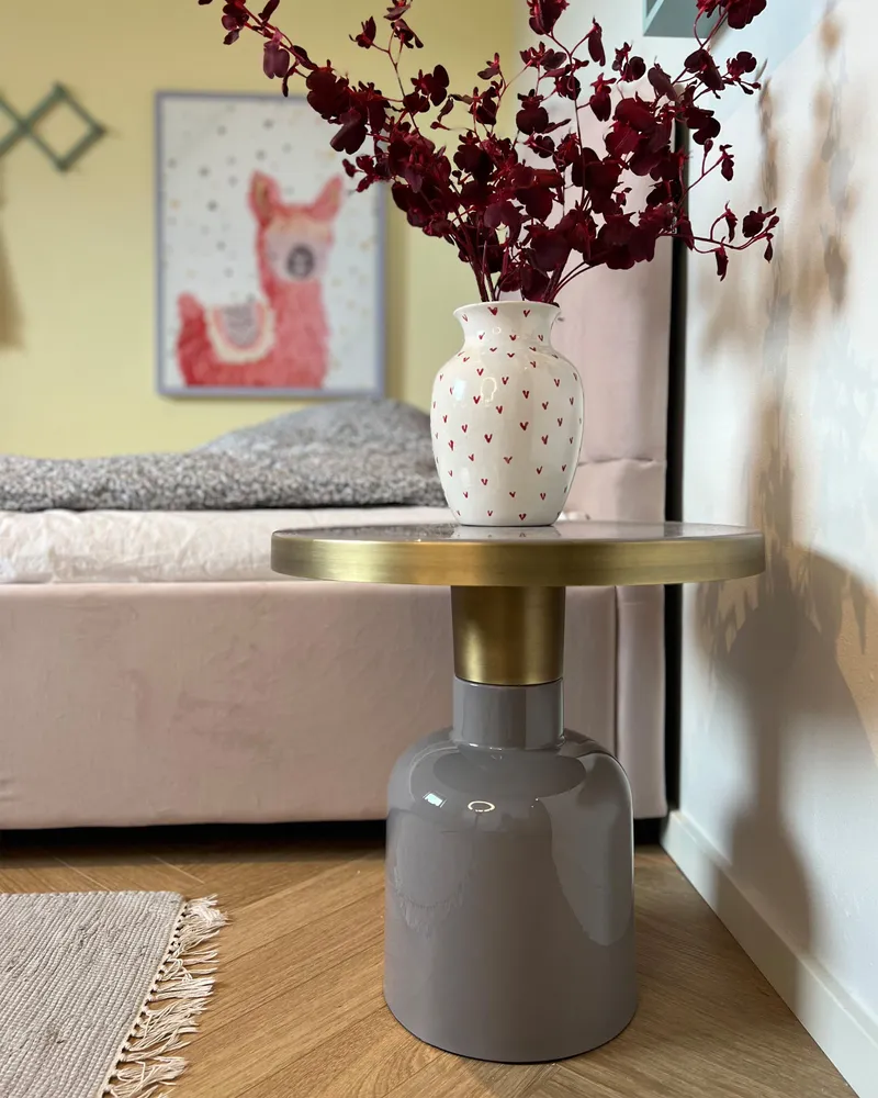 Metal Side Table Violet LOMITA