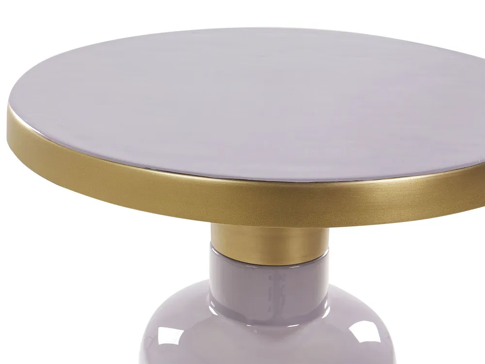 Metal Side Table Violet LOMITA