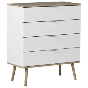 Mobile Angolo 4 Drawer Chest White WALPI