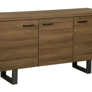 Panchetta con Contenitore 3 Door Sideboard Dark Wood TIMBER