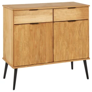 Pine Wood 2 Drawer Sideboard Light TIMMINS